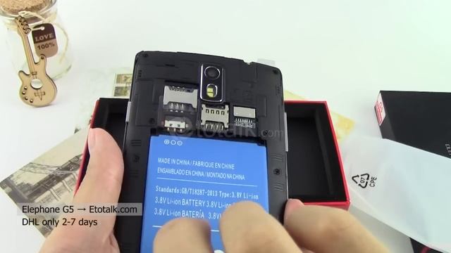 Elephone G5 Android 4.4 Quad Core 5.5 inch HD - Unboxing смотреть онлайн