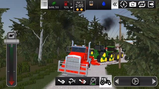 TRANSPORTE ARRISCADO DOS DOIS NOVOS TRATORES JD NA CARETA PRANCHA REBAIXADA | FARMING USA 2 ANDROID смотреть онлайн