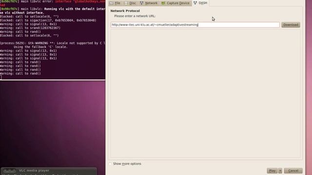 MPEG DASH Prototype in VLC смотреть онлайн