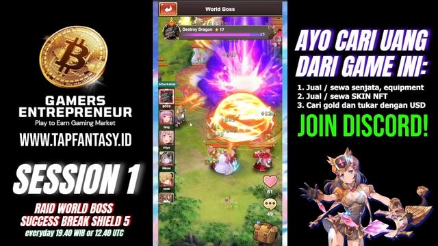 RAID WORLD BOSS BREAK 1 SHIELD HP Tap Fantasy Session 1 | AYO IKUT SETIAP HARI 19.20 WIB /12.20 UT смотреть онлайн