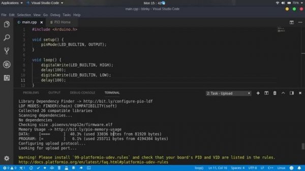 Platformio udev.rules problem solved!