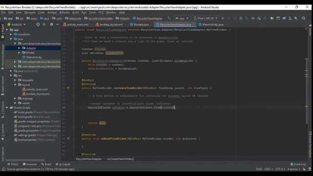 Android Studio Tutorial - RecyclerView 2020 | Simple RecyclerView смотреть онлайн