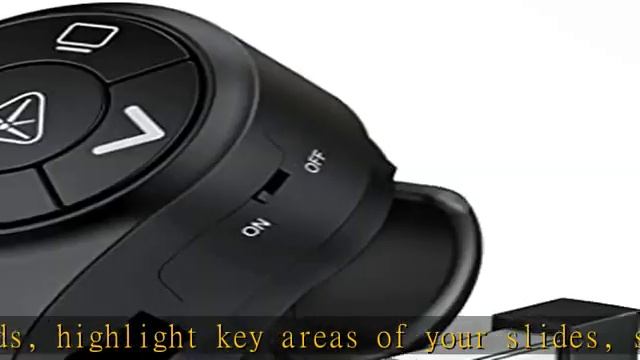 AMERTEER Wireless Presenter RF 2.4GHz Presentation Laser Pointer Finger Ring Remote PowerPoint PPT смотреть онлайн