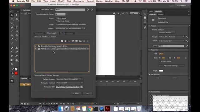 Tutorial - Adobe Animate CC 2017 - AdMob for Android - Part 1 смотреть онлайн