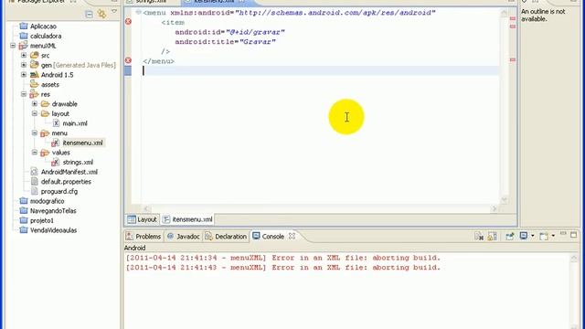 aula 3720 android - onCreateOptionsMenu MenuInflater Menu com XML.avi смотреть онлайн