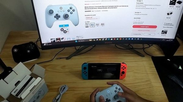 Unboxing Controle 8bitdo Ultimate C Bluetooth -  NINTENDO SWITCH