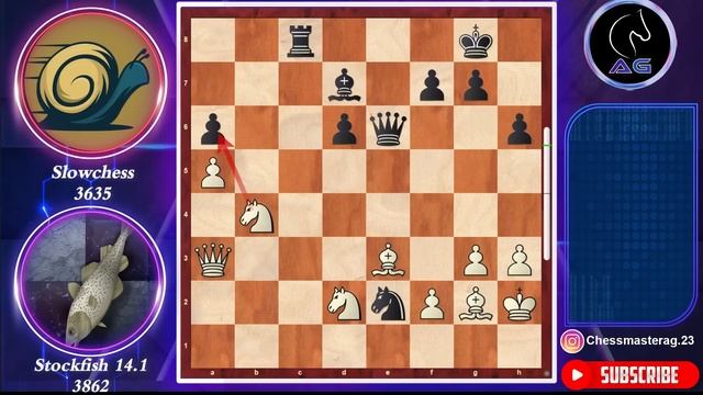 A worthy opponent!! || Stockfish 14.1 vs Slowchess | chess.com Bullet semi Fianls смотреть онлайн