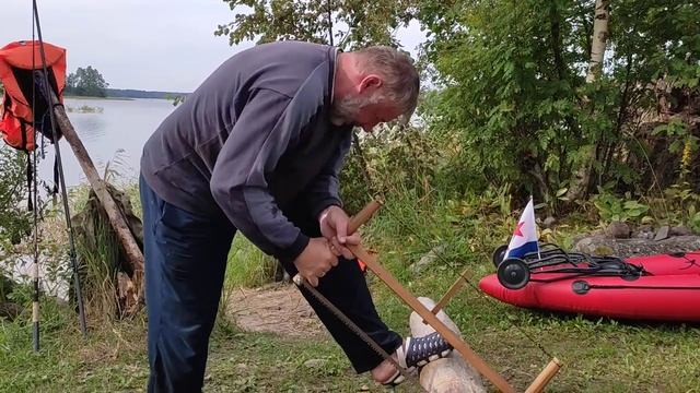 Лучковая пила в действии ... пробы и ошибки смотреть онлайн