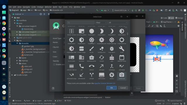 Bagian 5 : Asset dan Image View pada Android Studio смотреть онлайн