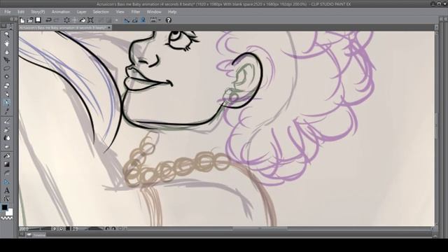 Animating in Clip Studio Paint for 2 hours смотреть онлайн