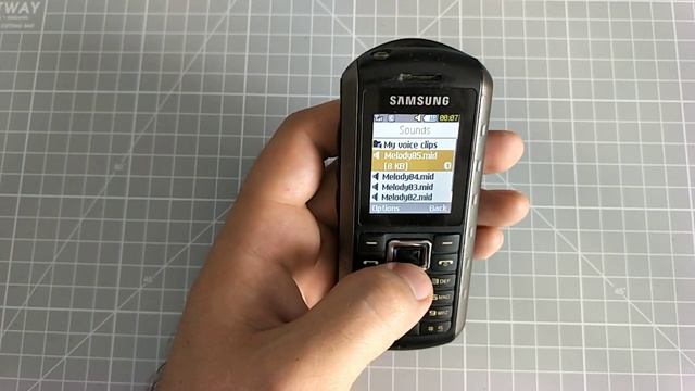 Samsung GT B2100 Rugged Mobile Phone Menu Browse, Ringtones, Games, Wallpapers
