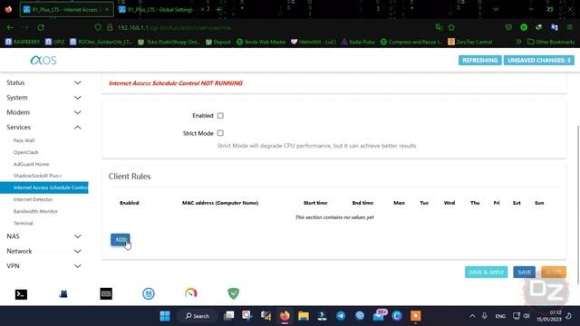 Openwrt Orange Pi R1 Plus LTS kernel 5.15.86 version 22.03.3 смотреть онлайн