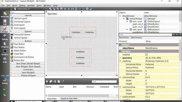 Qt muhitida ishlash 7- dars Layouts смотреть онлайн