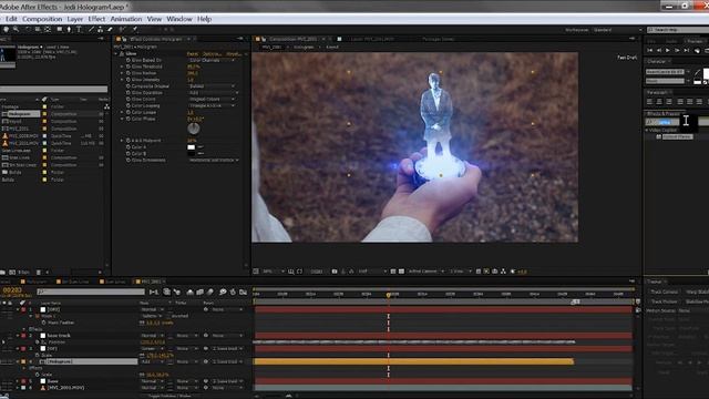 After Effects Tutorial - Jedi Hologram [Part 2] смотреть онлайн