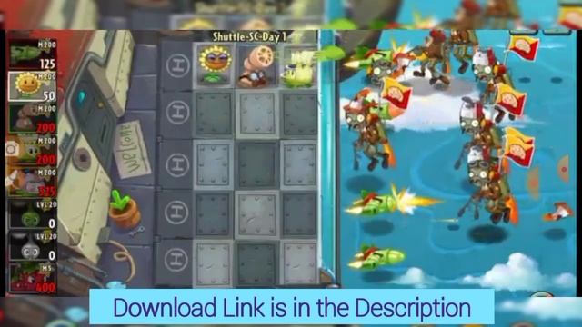 PvZ 2 - Shuttle | Sky City In International Version | Offline Android Gameplay HD смотреть онлайн