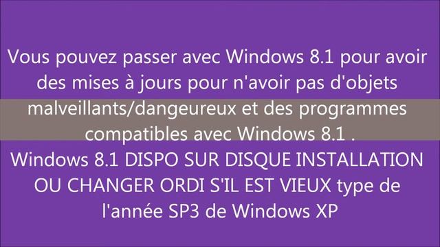 INFORMATION IMPORTANTE FIN DES M-A-J WINDOWS XP SP3 ! [FR/HD] смотреть онлайн