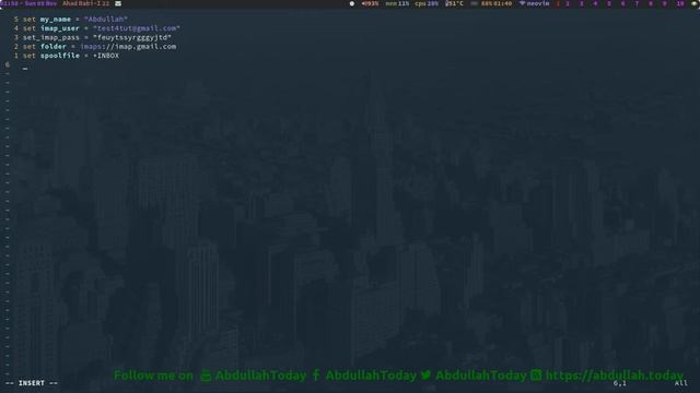 Mutt | Email Client that sucks less | How to use email from a Terminal | Send & receive mail in CLI смотреть онлайн