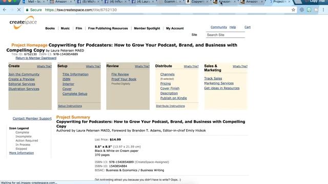 How to Link Your Kindle E-book and Create Space Paperback Book on Amazon смотреть онлайн