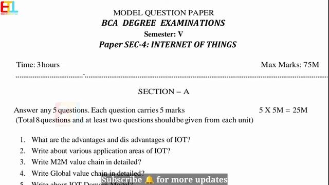 Degree 5th Semester BCA All Subjects Important Model Papers || Degree BCA 5th sem model papers #ug смотреть онлайн