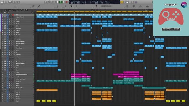 Progressive House Logic Pro X Template Games