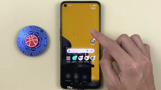 Zoom wallpaper on Realme 9i Android 12 смотреть онлайн