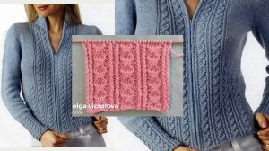 405 РЕЛЬЕФНЫЕ ДОРОЖКИ СПИЦАМИ Вязание Узоры спицами