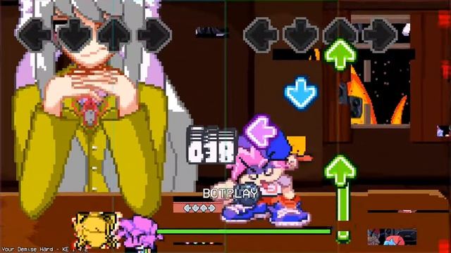 fnf mod b side Monika vs boyfriend corruption android song 3 смотреть онлайн