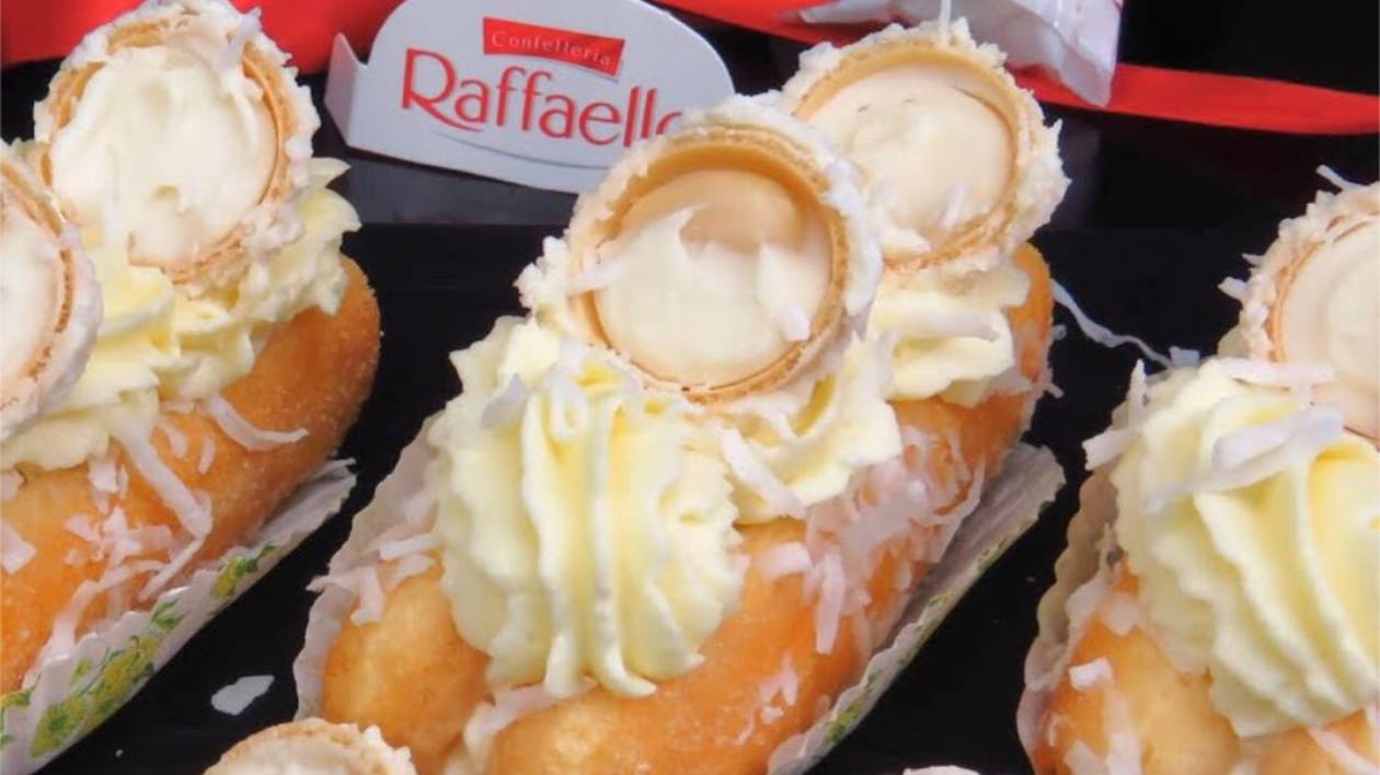 Пирожные Раффаэлло с печеньем савоярди, без выпечки смотреть онлайн