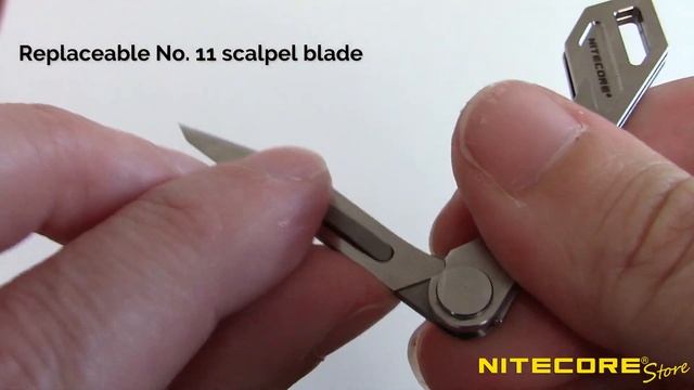 NITECORE NTK05 Titanium Everyday Carry Folding Keychain Knife смотреть онлайн