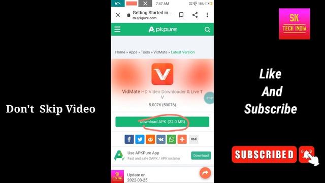 How To Download Vidmate App For Android!! Vidmate Kaise Download Karen!! New 2022 смотреть онлайн