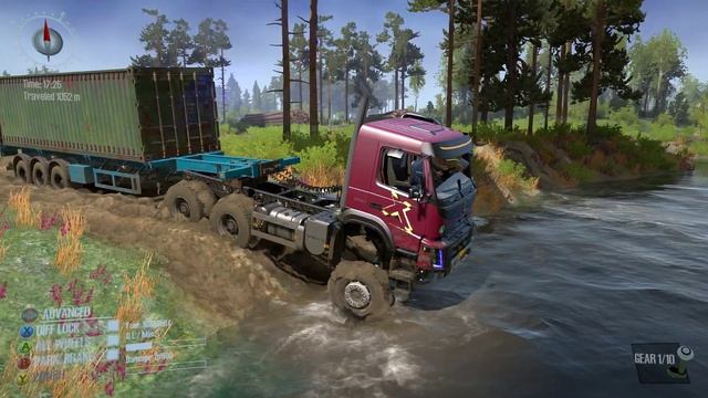 Spintires: MudRunner - MERCEDES-BENZ MP4 Pulls an Overturned Dump Truck out of the Ditch 2023 смотреть онлайн