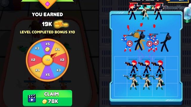 Merge Stick Master Hero Fight vs Merge Rainbow Friends Monster - Merge Battles смотреть онлайн
