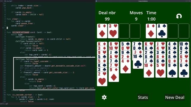 How I made a mobile freecell solitaire game in Godot 4 смотреть онлайн