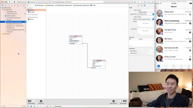 Swift: FB Messenger - Core Data Entities: Create, Read, Delete (Ep 2) смотреть онлайн