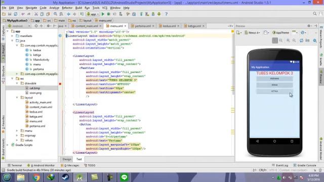 Tutorial Menampilkan Image di Android Studio смотреть онлайн