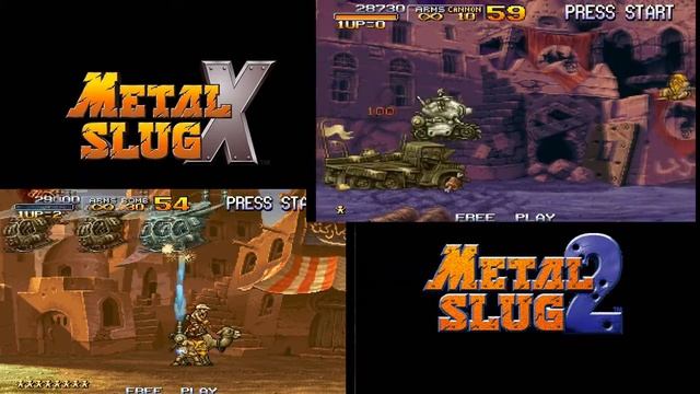 Metal Slug 2 vs Metal Slug X (PCSX2 1.3) смотреть онлайн