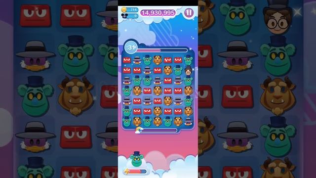 Disney Emoji Blitz Gameplay - GAUZEY THE HATBOX BEAR - Skill Level 5 смотреть онлайн