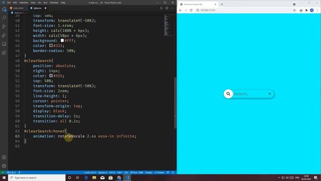 Expanding Search Bar || Awesome Search Bar || Simple Tutorial || Coding Wala смотреть онлайн