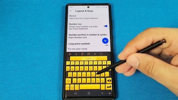 how to change Microsoft swiftkey keyboard layout and keys settings on Android