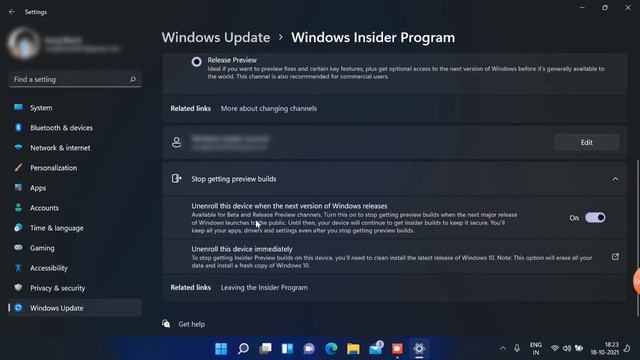 How to leave windows insider program in Windows 11 смотреть онлайн