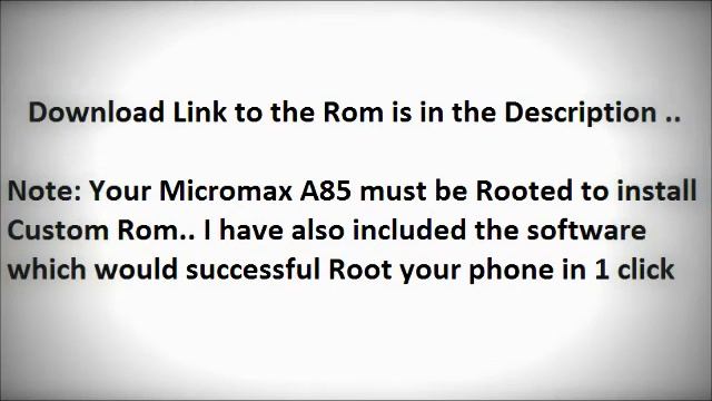 Upgrade Micromax A85 To Android 2.3 ( Custom Rom) смотреть онлайн