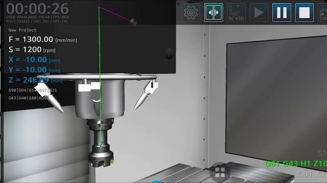 OVERVIEW - Facing Process VMC CNC MILLING SIMULATOR FOR ANDROID смотреть онлайн