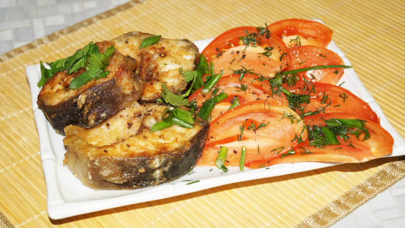 Жареные стейки осетра смотреть онлайн