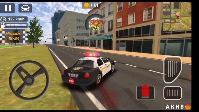 Australian COP high Beam Crash Vs Bus police Car driving simulator game Android -iOS Gameplay смотреть онлайн