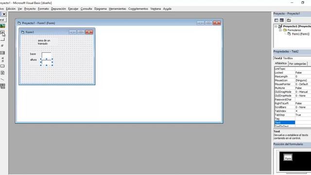 como calcular el área de un triangulo en visual basic 6.0 смотреть онлайн
