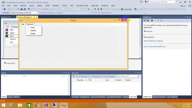 Menu Strip Control in Windows Form C# смотреть онлайн