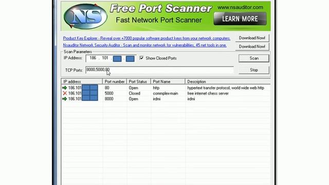 Free Port Scanner - consulta puertos abiertos смотреть онлайн