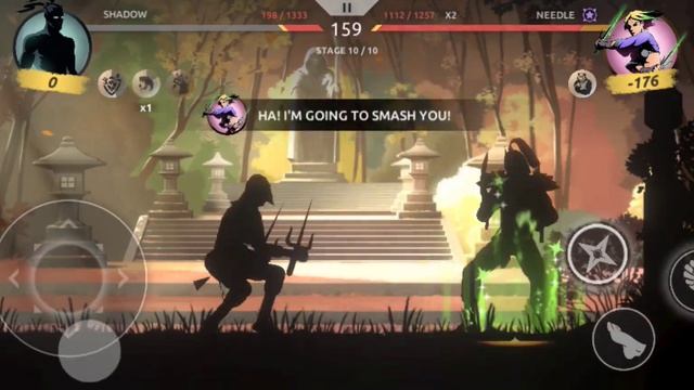 shadow fight shades ACT I chapter 2 needle hard mode смотреть онлайн