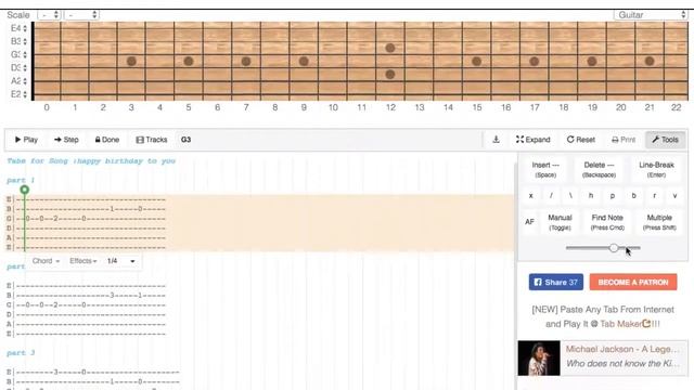How to Create Tabs With Acousterr Tab Maker Basic Usage смотреть онлайн