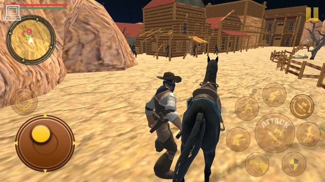 Cowboy Sword Fighting Android Gameplay (Horse Game) смотреть онлайн